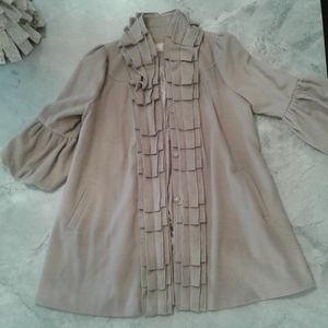 3 quarter faux suede coat